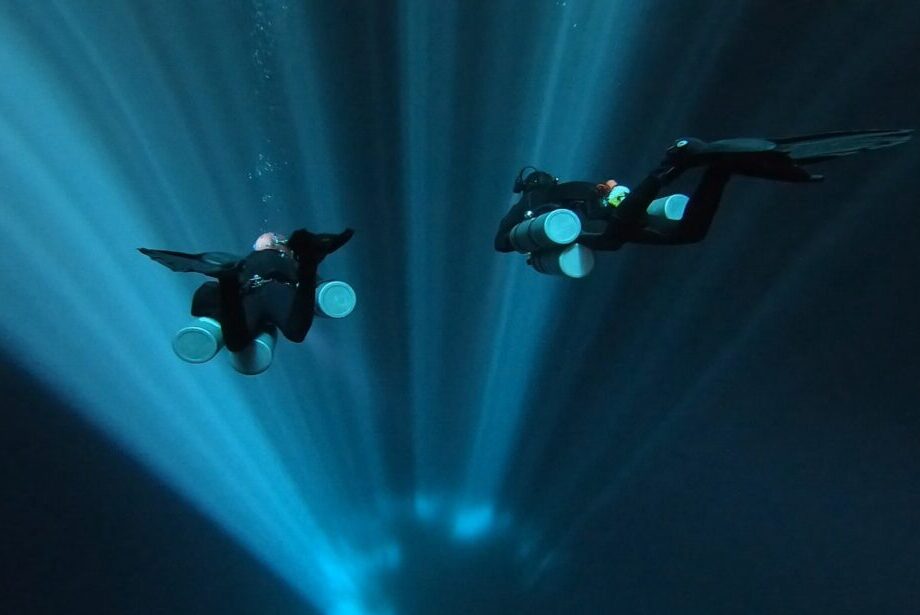 Cenote cave diving in Playa del Carmen