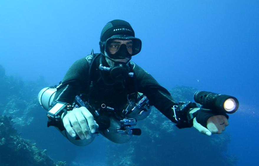 Deco-Pro-Bloc-2 Cenote cave diving in Playa del Carmen