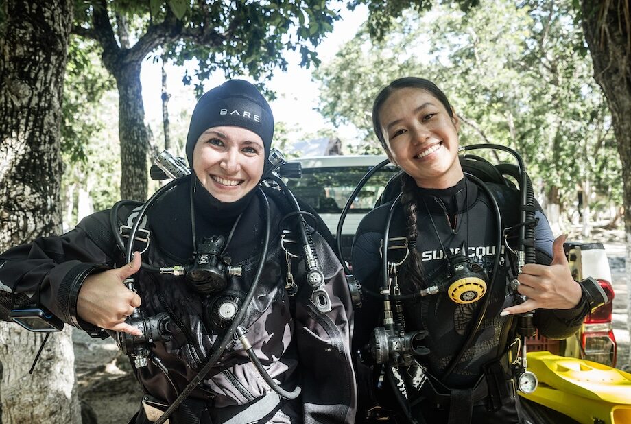 Cenote cave diving in Playa del Carmen