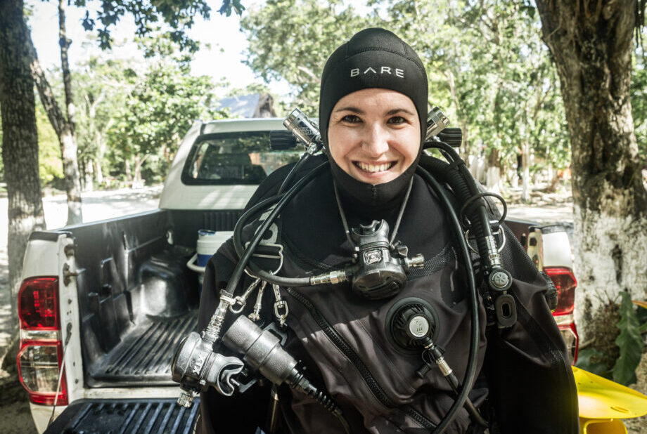 Cenote cave diving in Playa del Carmen