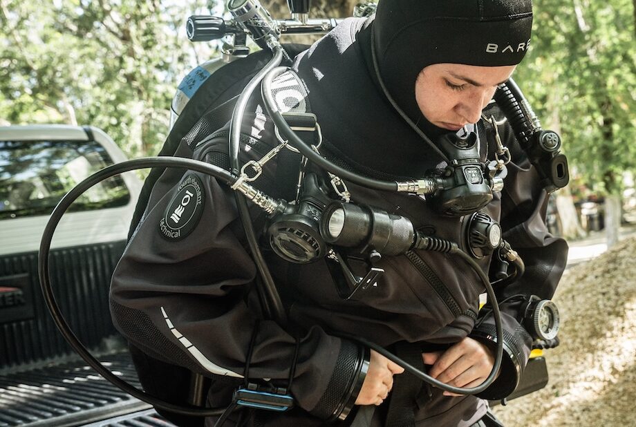 Cenote cave diving in Playa del Carmen