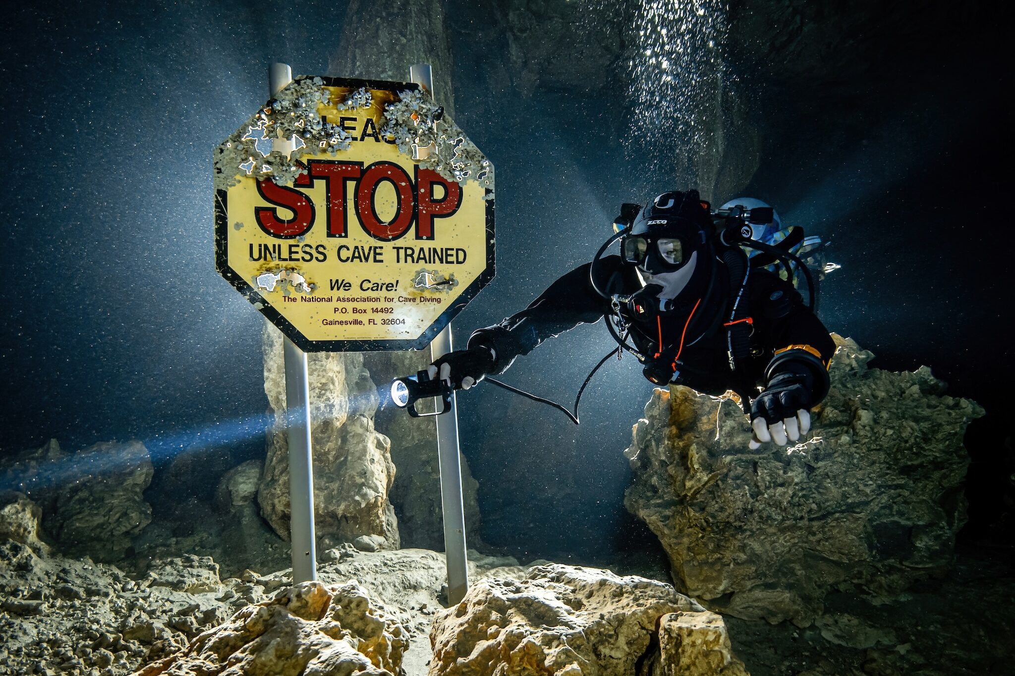 Cenote cave diving in Playa del Carmen