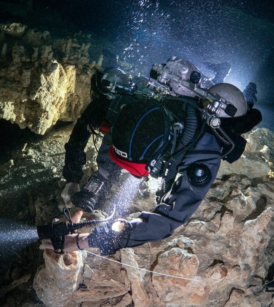 Cenote cave diving in Playa del Carmen