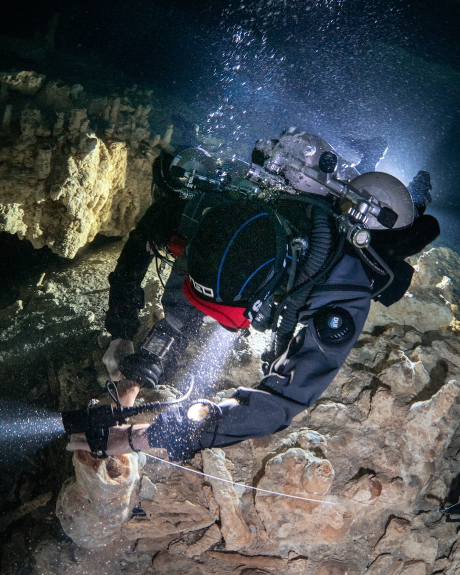 Cenote cave diving in Playa del Carmen