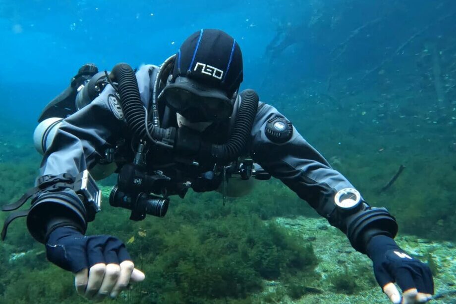 Cenote cave diving in Playa del Carmen