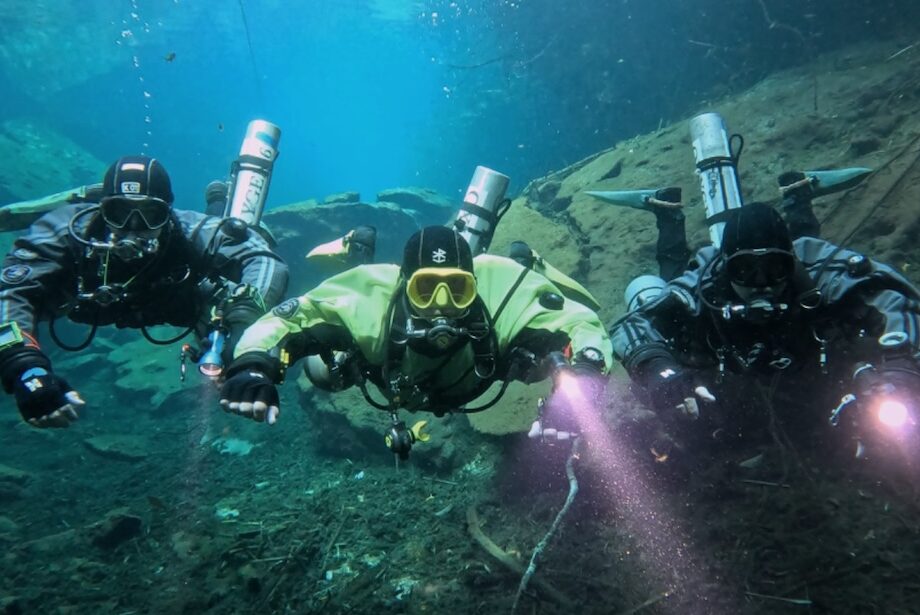 Cenote cave diving in Playa del Carmen
