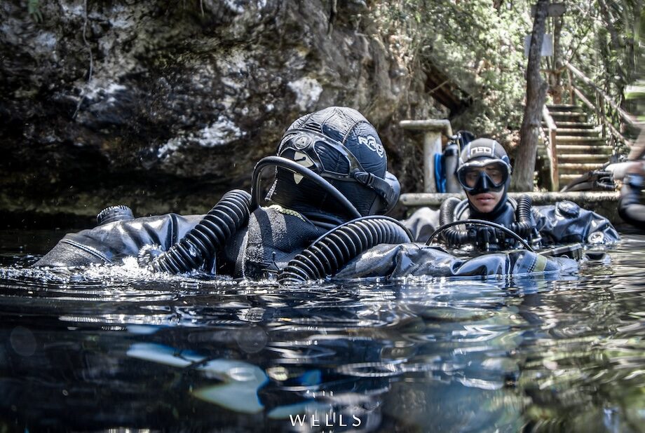 Cenote cave diving in Playa del Carmen