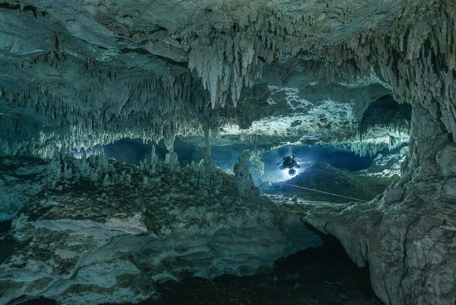 Cenote cave diving in Playa del Carmen