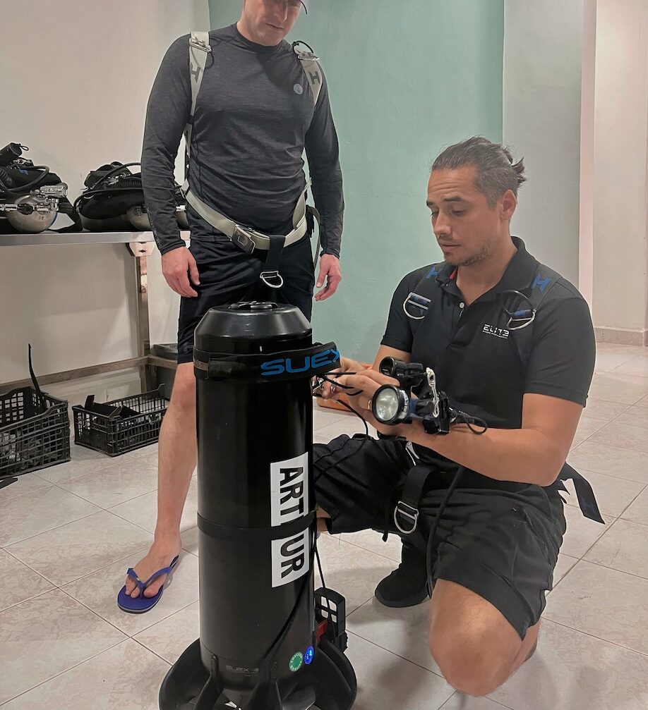 Cenote cave diving in Playa del Carmen