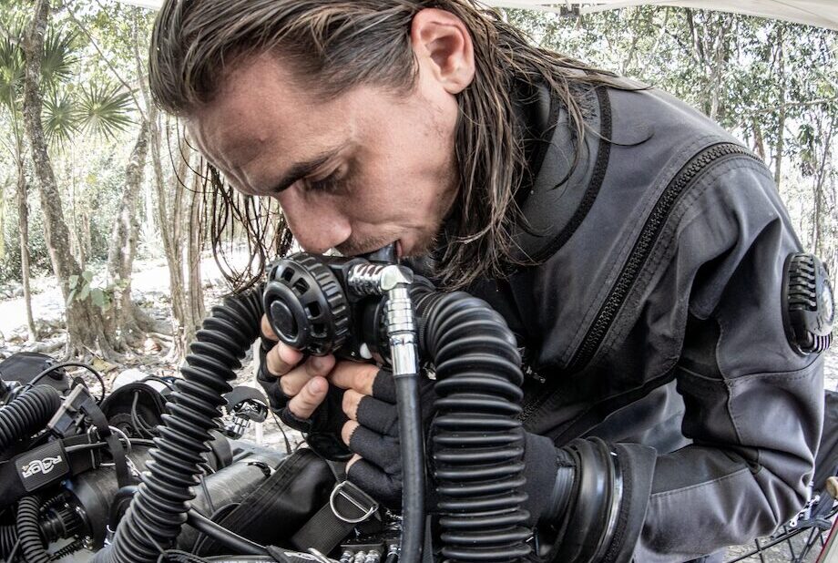 Cenote cave diving in Playa del Carmen