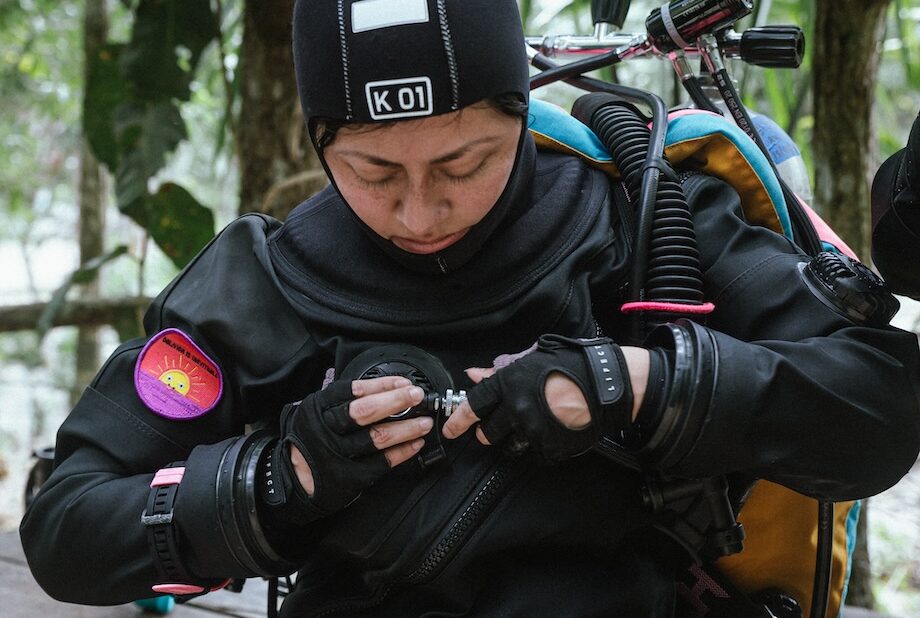 Cenote cave diving in Playa del Carmen