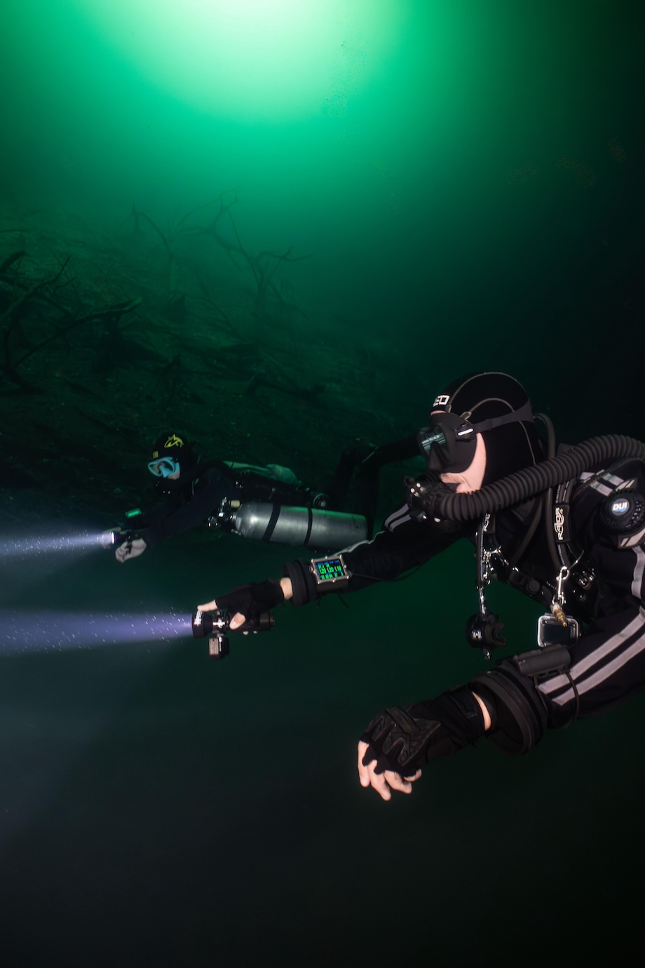 Cenote cave diving in Playa del Carmen